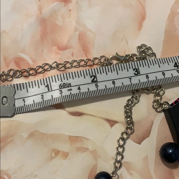 Silvertone long necklace and earring set 5 for $20 - Picture 4 of 5